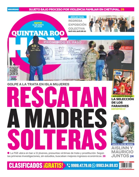 Portada de Quintana Roo Hoy (contraportada)