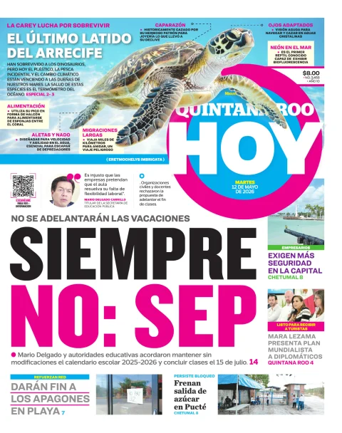 Portada de Quintana Roo Hoy (portada)