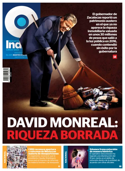 Portada de Reporte Indigo Nacional del martes, 12 de mayo de 2026