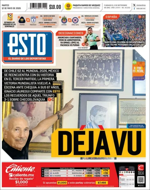 Portada de Esto del martes, 12 de mayo de 2026