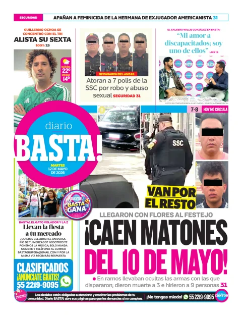 Portada de Basta! (contraportada)