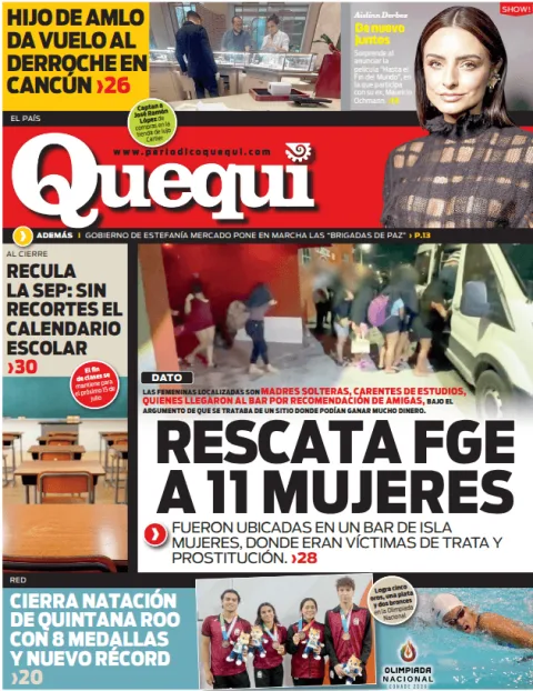 Portada de Quequi (contraportada) del martes, 12 de mayo de 2026