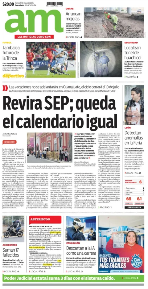 Portada de Am Corredor Industrial del martes, 12 de mayo de 2026
