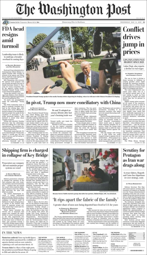 Portada de The Washington Post
