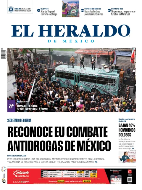 Portada de El Heraldo de Mexico