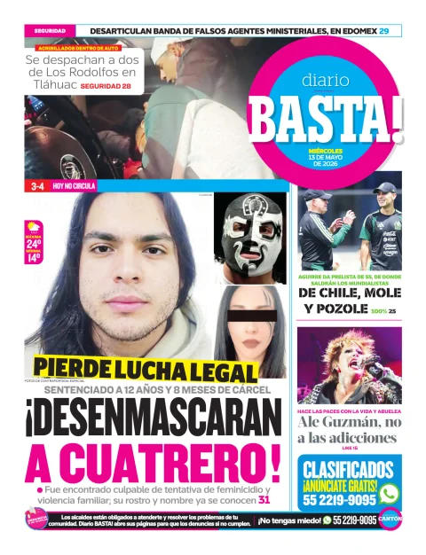 Portada de Basta! (contraportada)