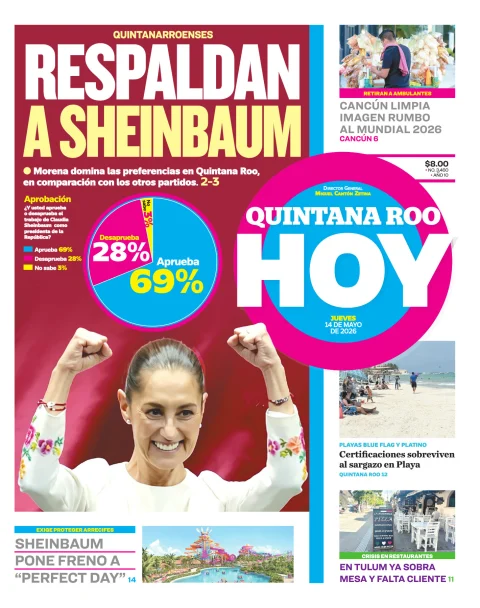 Portada de Quintana Roo Hoy (portada)