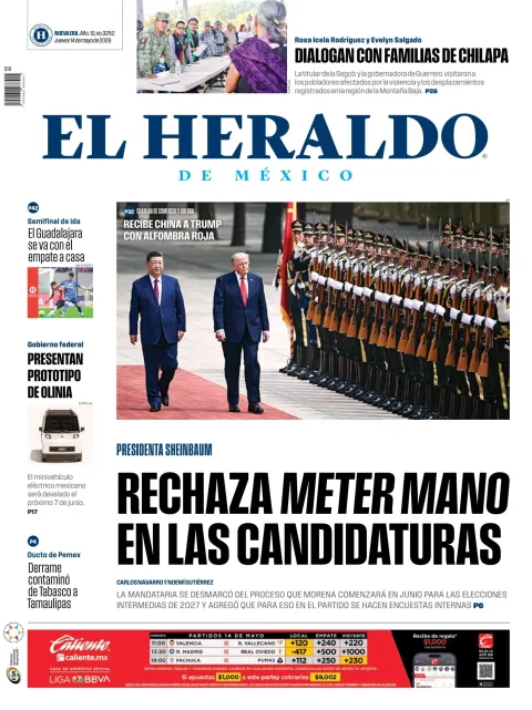 Portada de El Heraldo de Mexico