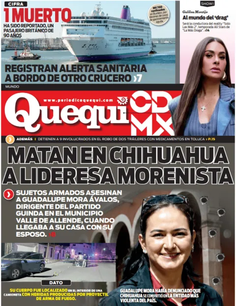 Portada de Quequi CDMX (contraportada) del jueves, 14 de mayo de 2026