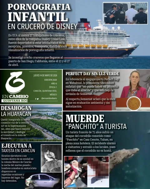 Portada de En Cambio - Quintana Roo (contraportada)