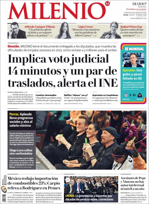 Portada de Milenio