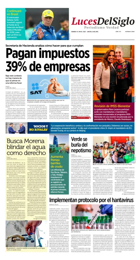 Portada de Luces del Siglo