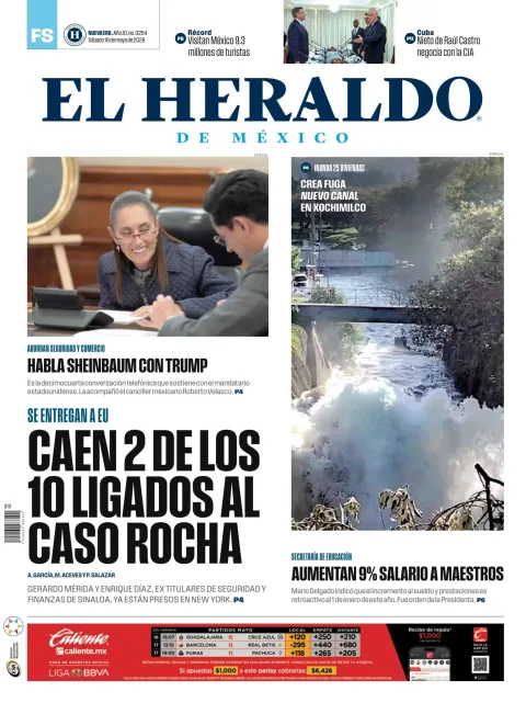 Portada de El Heraldo de Mexico
