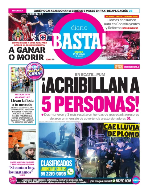 Portada de Basta! (contraportada)