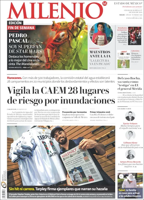 Portada de Milenio Edo de Mexico del sábado, 16 de mayo de 2026