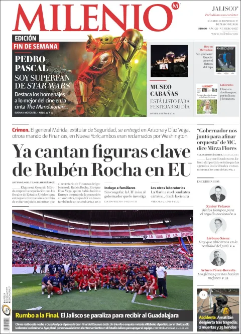 Portada de Milenio Jalisco del sábado, 16 de mayo de 2026