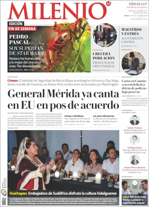 Portada de Milenio Hidalgo del sábado, 16 de mayo de 2026