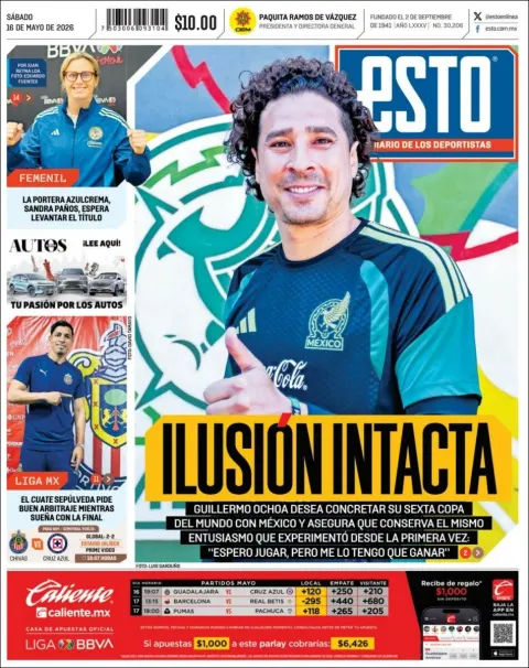 Portada de Esto del sábado, 16 de mayo de 2026