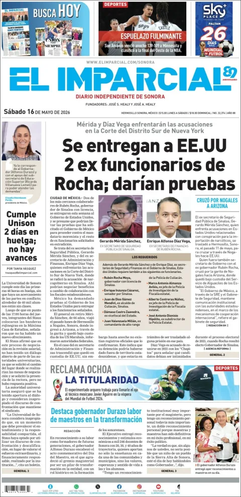 Portada de El Imparcial