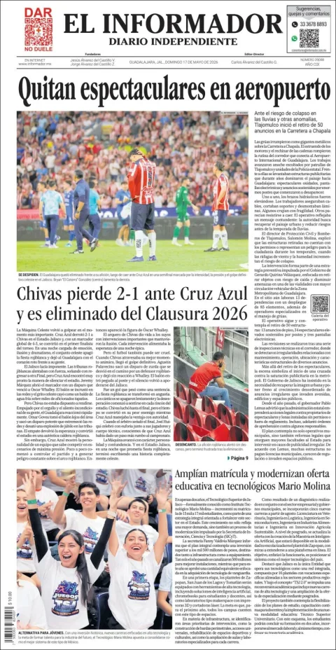 Portada de El Informador