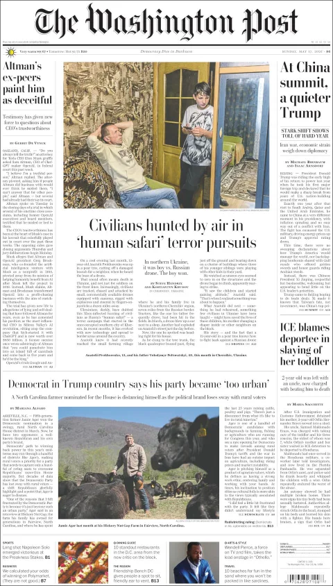 Portada de The Washington Post
