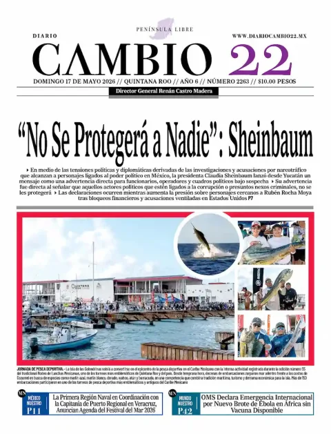 Portada de Diario Cambio 22 (portada)