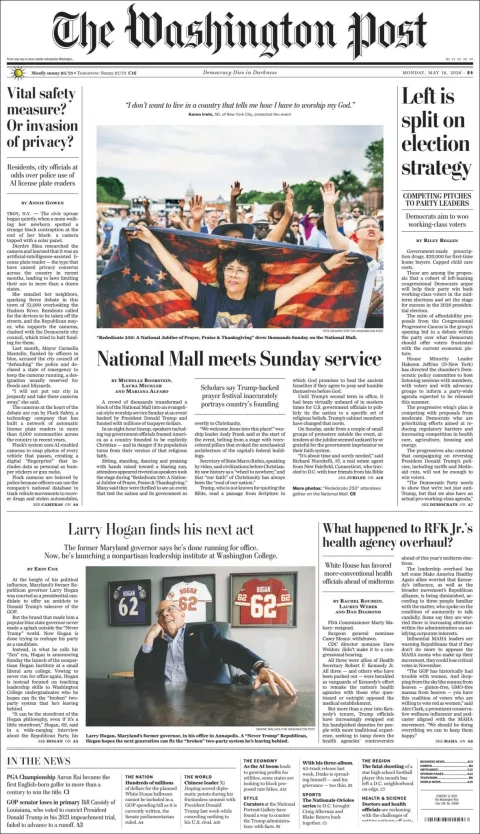 Portada de The Washington Post