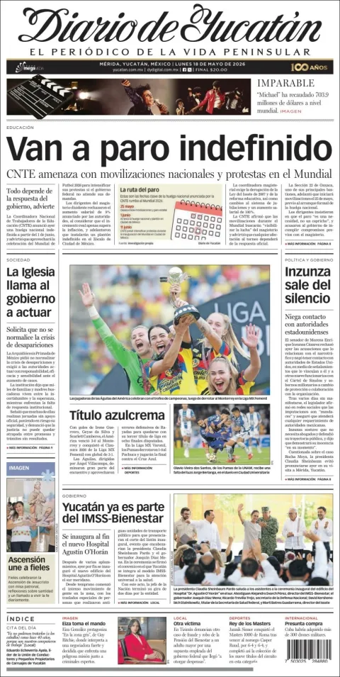 Portada de Diario de Yucatán