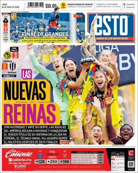 Portada de Esto del lunes, 18 de mayo de 2026