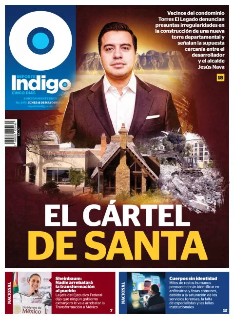 Portada de Reporte Indigo Monterrey del lunes, 18 de mayo de 2026