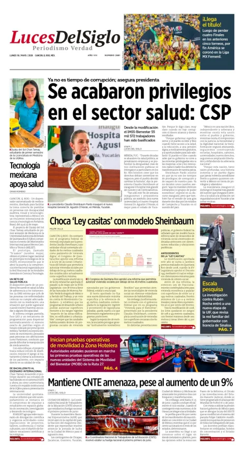 Portada de Luces del Siglo