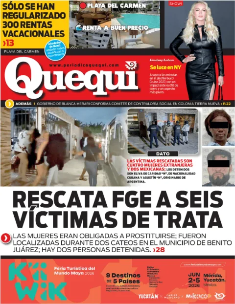 Portada de Quequi (contraportada) del lunes, 18 de mayo de 2026