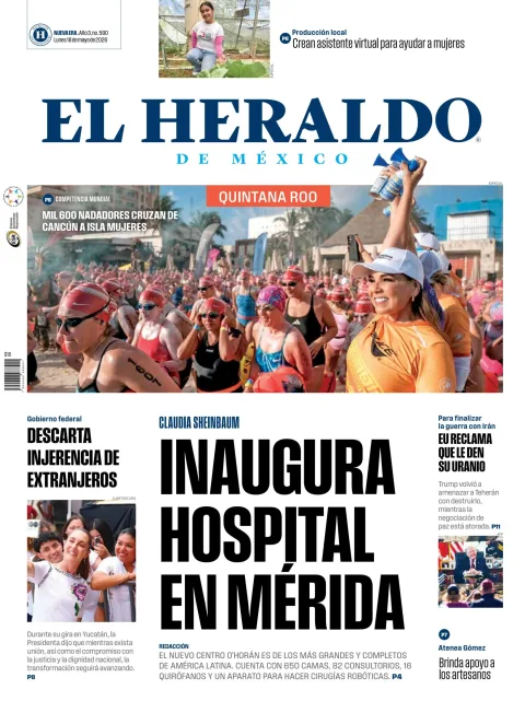 Portada de El Heraldo de Mexico - Quintana Roo