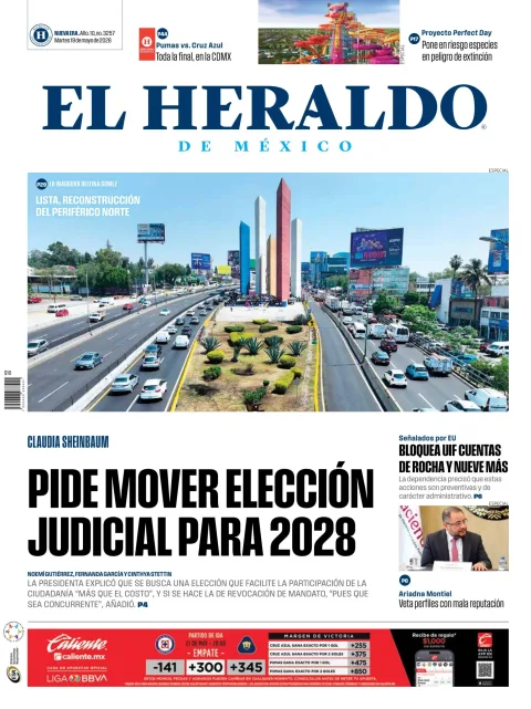 Portada de El Heraldo de Mexico