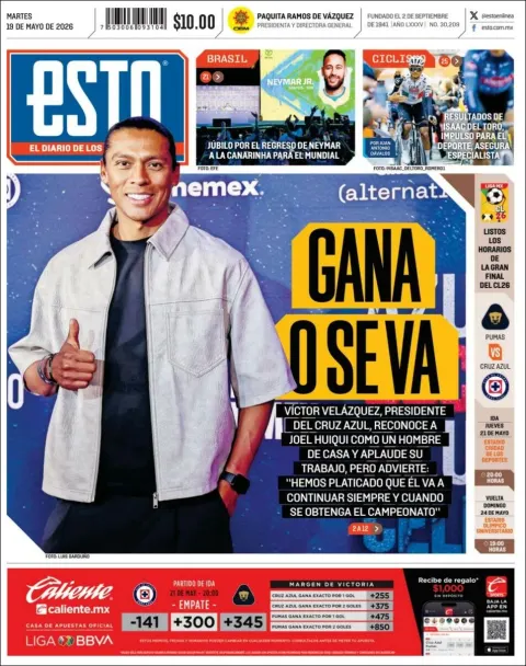 Portada de Esto del martes, 19 de mayo de 2026