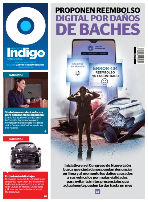 Portada de Reporte Indigo Monterrey del martes, 19 de mayo de 2026