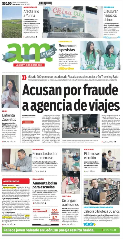 Portada de Am Corredor Industrial del martes, 19 de mayo de 2026