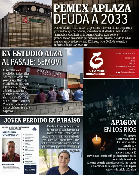 Portada de En Cambio - Tabasco (contraportada)