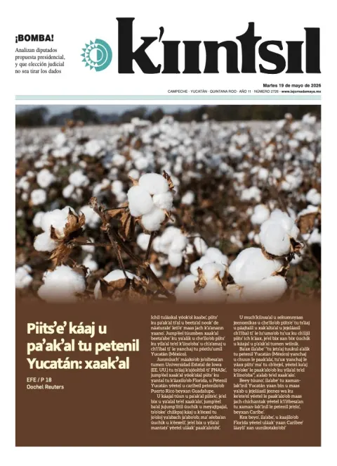 Portada de La Jornada - Kiintsil del martes, 19 de mayo de 2026