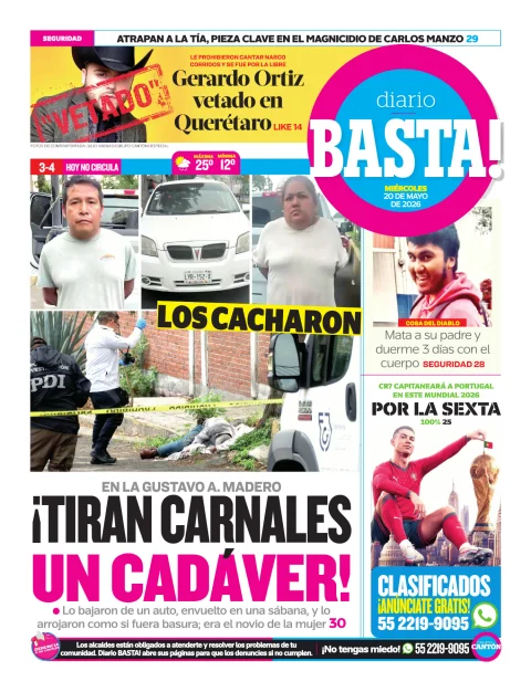 Portada de Basta! (contraportada)