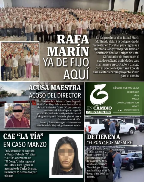 Portada de En Cambio - Quintana Roo (contraportada)