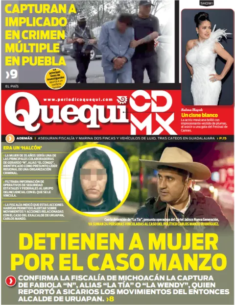 Portada de Quequi CDMX (contraportada) del miércoles, 20 de mayo de 2026