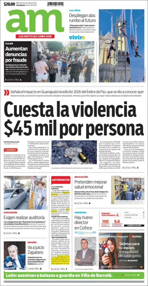Portada de Am Corredor Industrial del miércoles, 20 de mayo de 2026