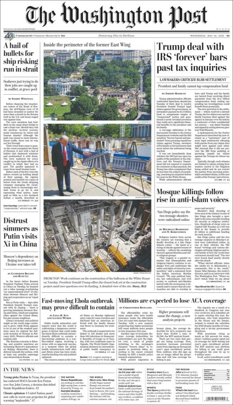 Portada de The Washington Post