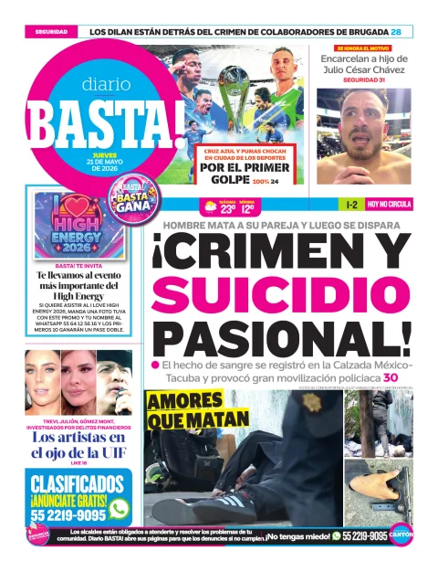 Portada de Basta! (contraportada)