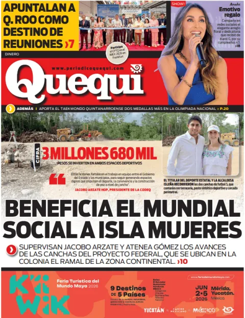 Portada de Quequi (contraportada) del jueves, 21 de mayo de 2026