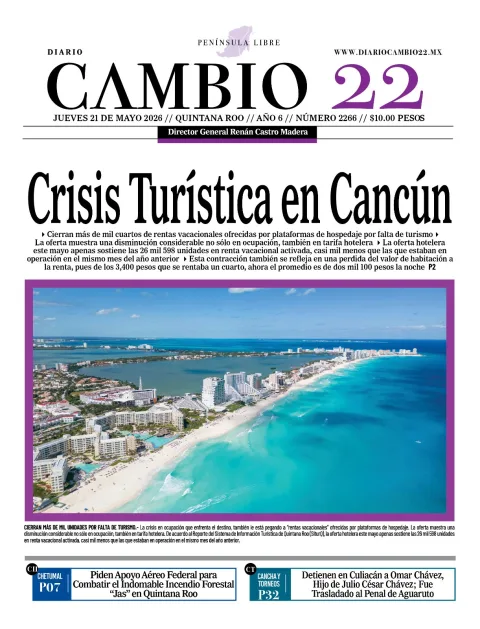 Portada de Diario Cambio 22 (portada)