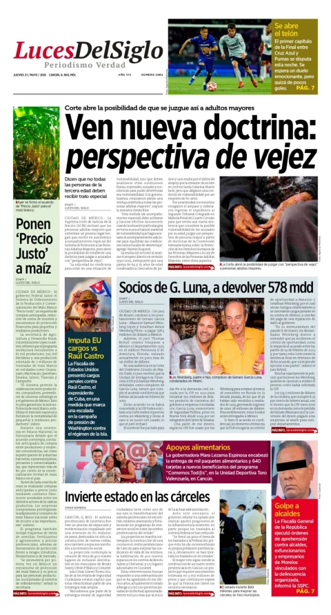 Portada de Luces del Siglo