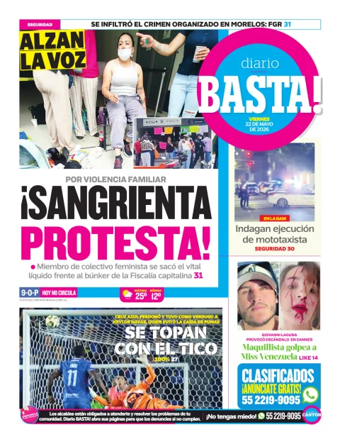 Portada de Basta! (contraportada)