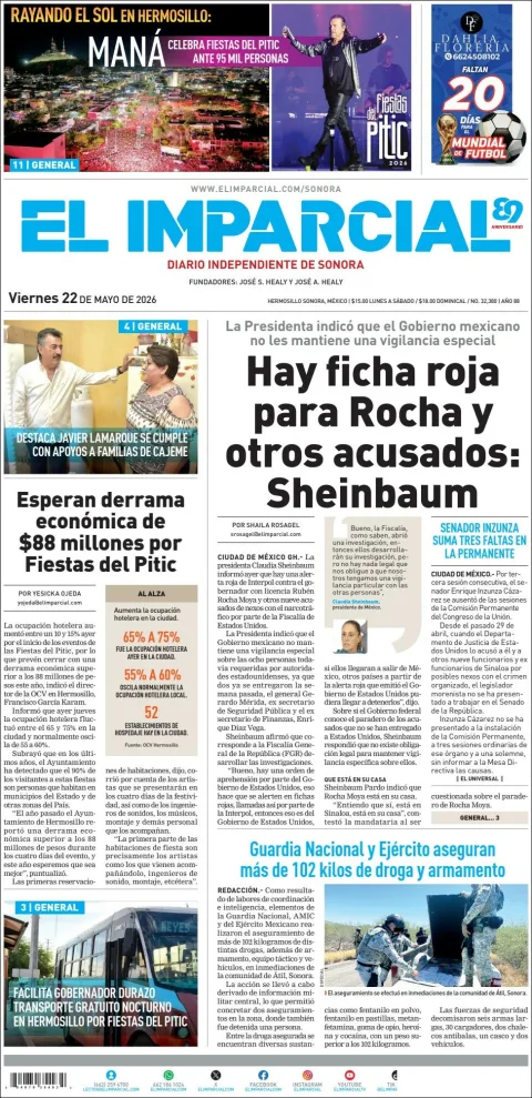 Portada de El Imparcial